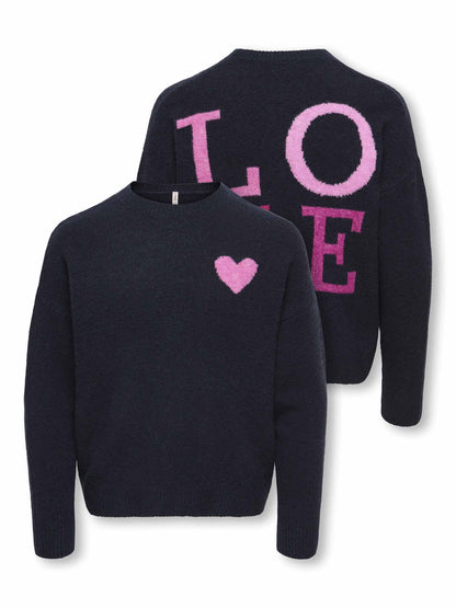 Only Jr Abby, maglia da bambina blu