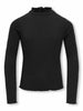 only-jr-fransiska-t-shirt-a-maniche-lunghe-da-bambina-nera