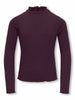 only-jr-fransiska-t-shirt-a-maniche-lunghe-da-bambina-bordeaux