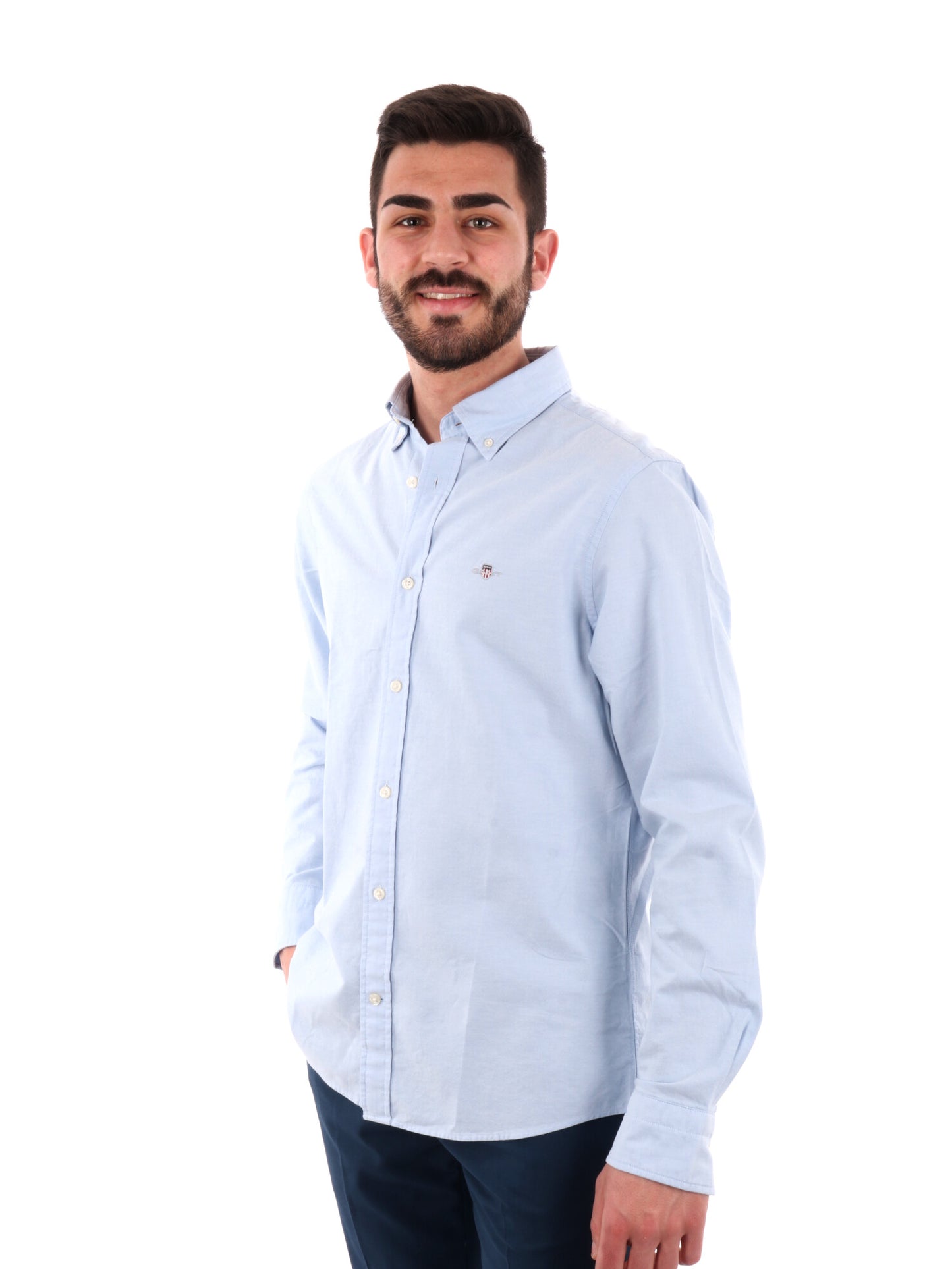 GANT CAMICIA OXF SLI - CELESTE