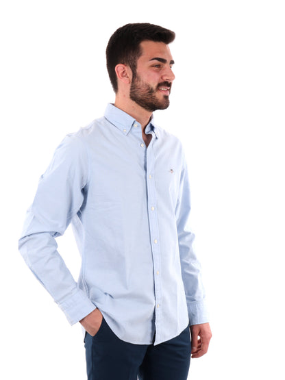 GANT CAMICIA OXF SLI - CELESTE