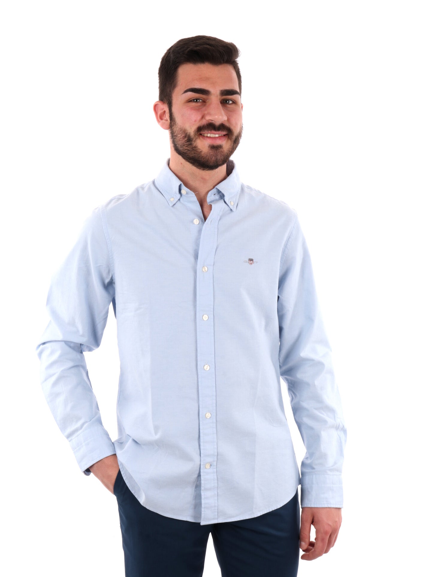 GANT CAMICIA OXF SLI - CELESTE