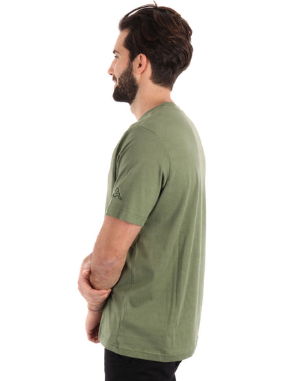 T-SHIRT LOGO FROMEN KAPPA UOMO OLIVA