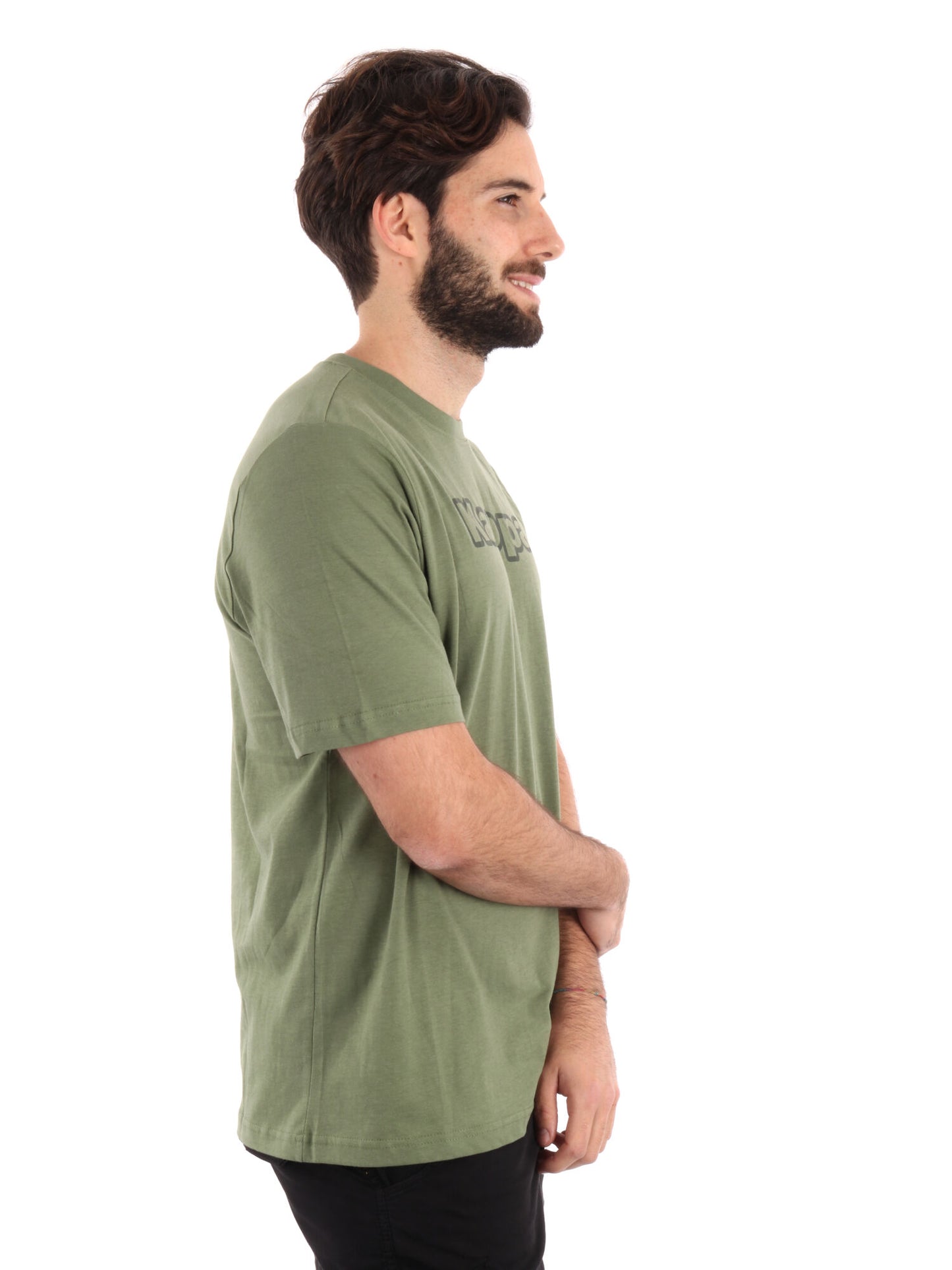 T-SHIRT LOGO FROMEN KAPPA UOMO OLIVA