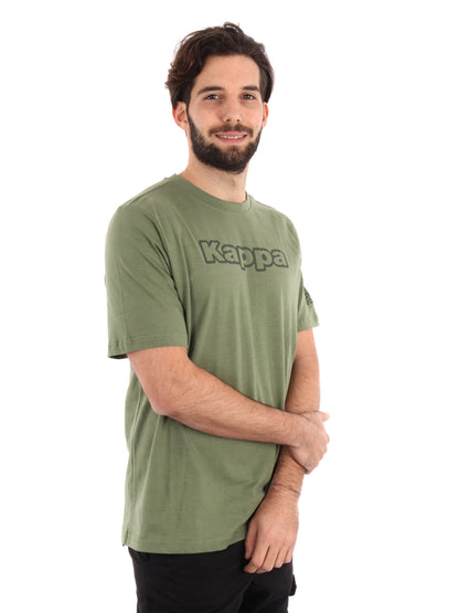 T-SHIRT LOGO FROMEN KAPPA UOMO OLIVA