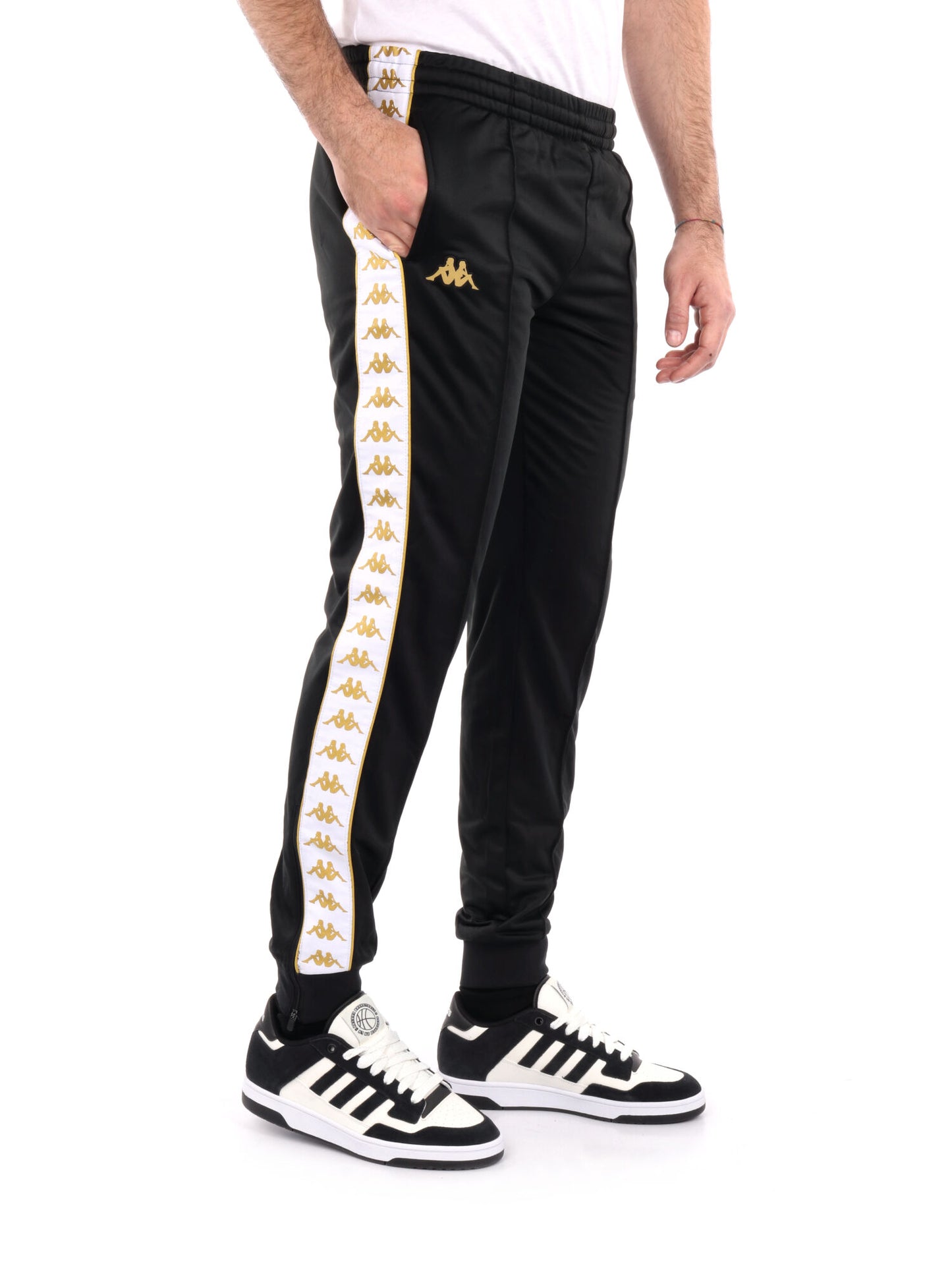 PANTALONE BANDA RASTORIA KAPPA UOMO NERO