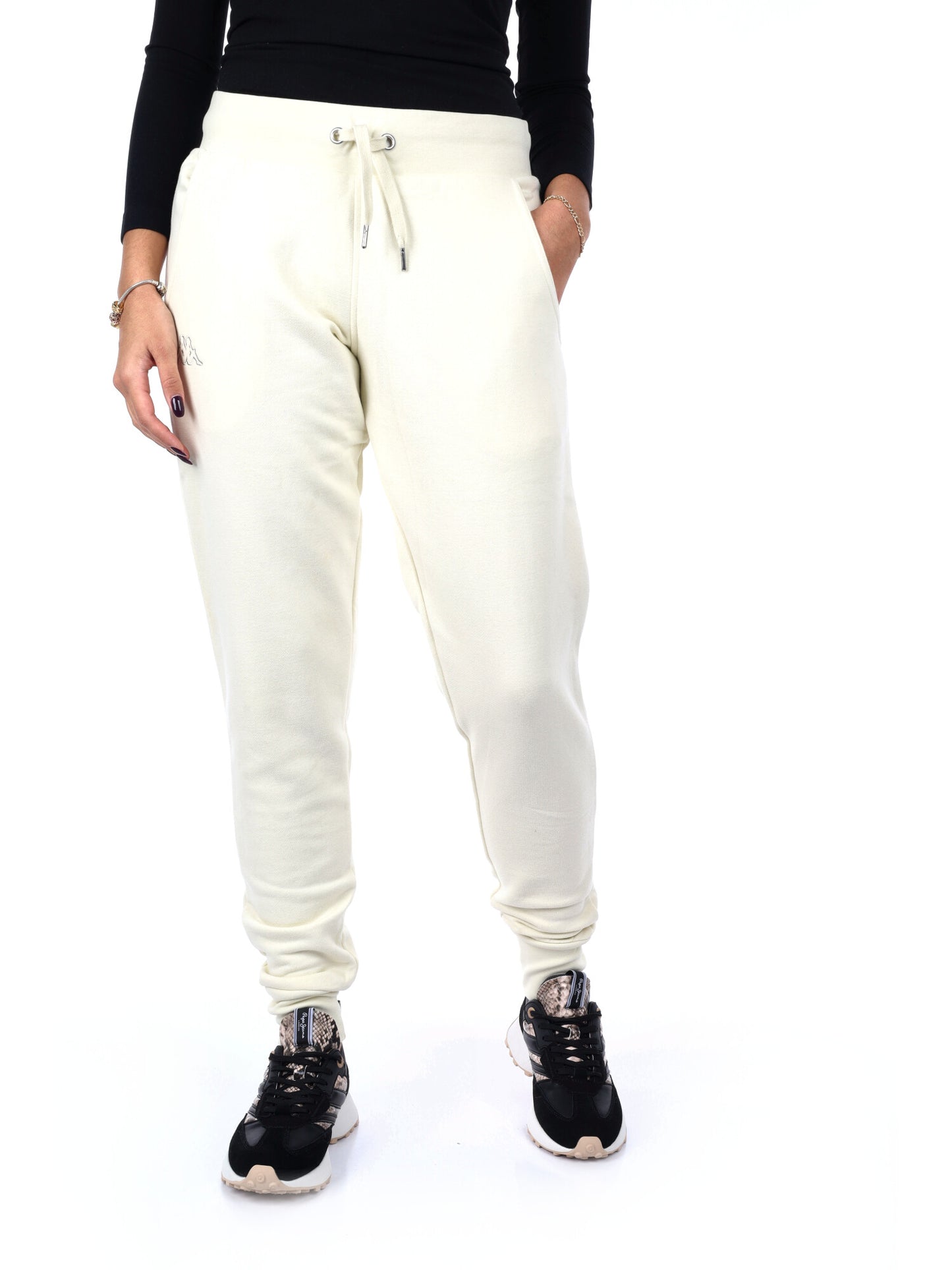 PANTALONE JOGGER KAPPA DA DONNA  PANNA