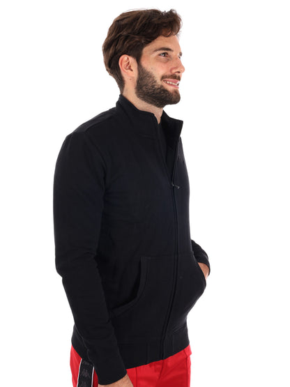 FELPA FULL ZIP KAPPA DA UOMO NERO