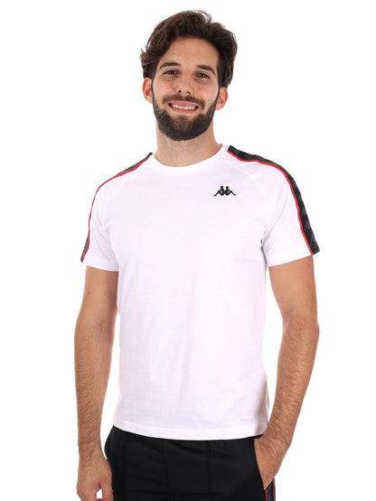 T-SHIRT BANDE KAPPA  DA UOMO BIANCO