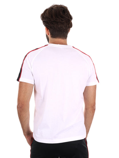 T-SHIRT BANDE KAPPA  DA UOMO BIANCO