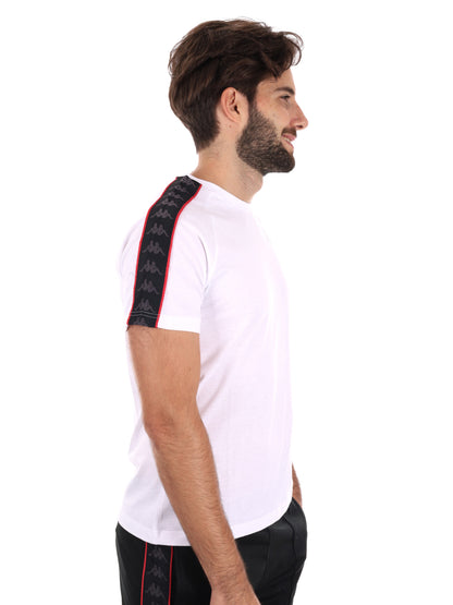T-SHIRT BANDE KAPPA  DA UOMO BIANCO