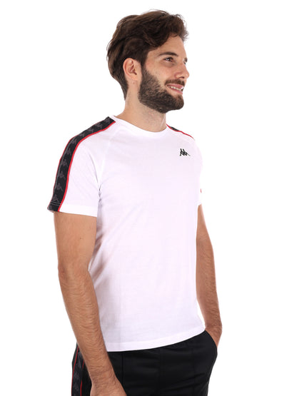 T-SHIRT BANDE KAPPA  DA UOMO BIANCO