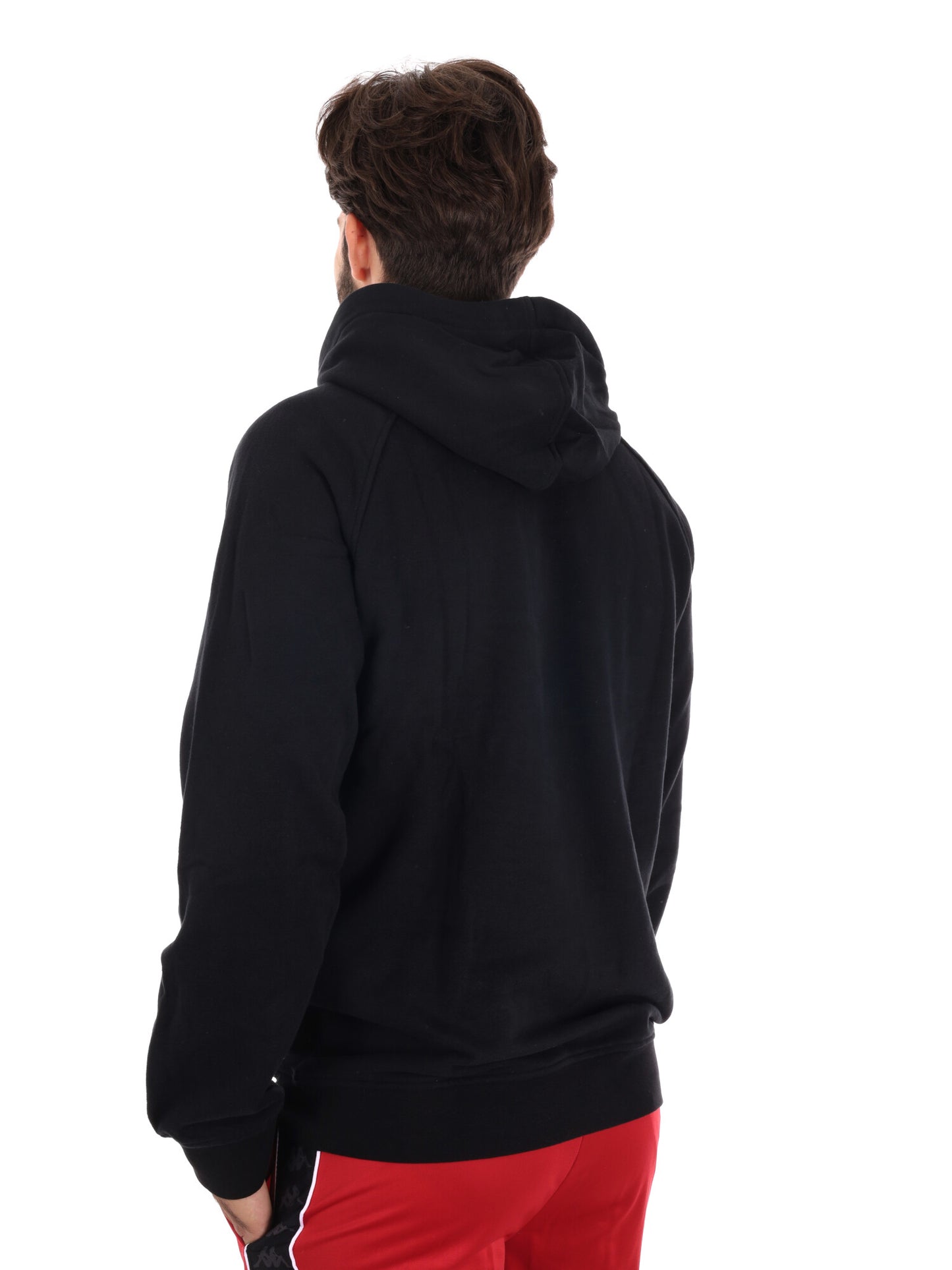 FELPA CAPPUCCIO KAPPA DA UOMO NERO