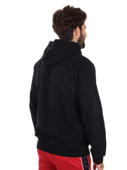 FELPA CAPPUCCIO KAPPA DA UOMO NERO