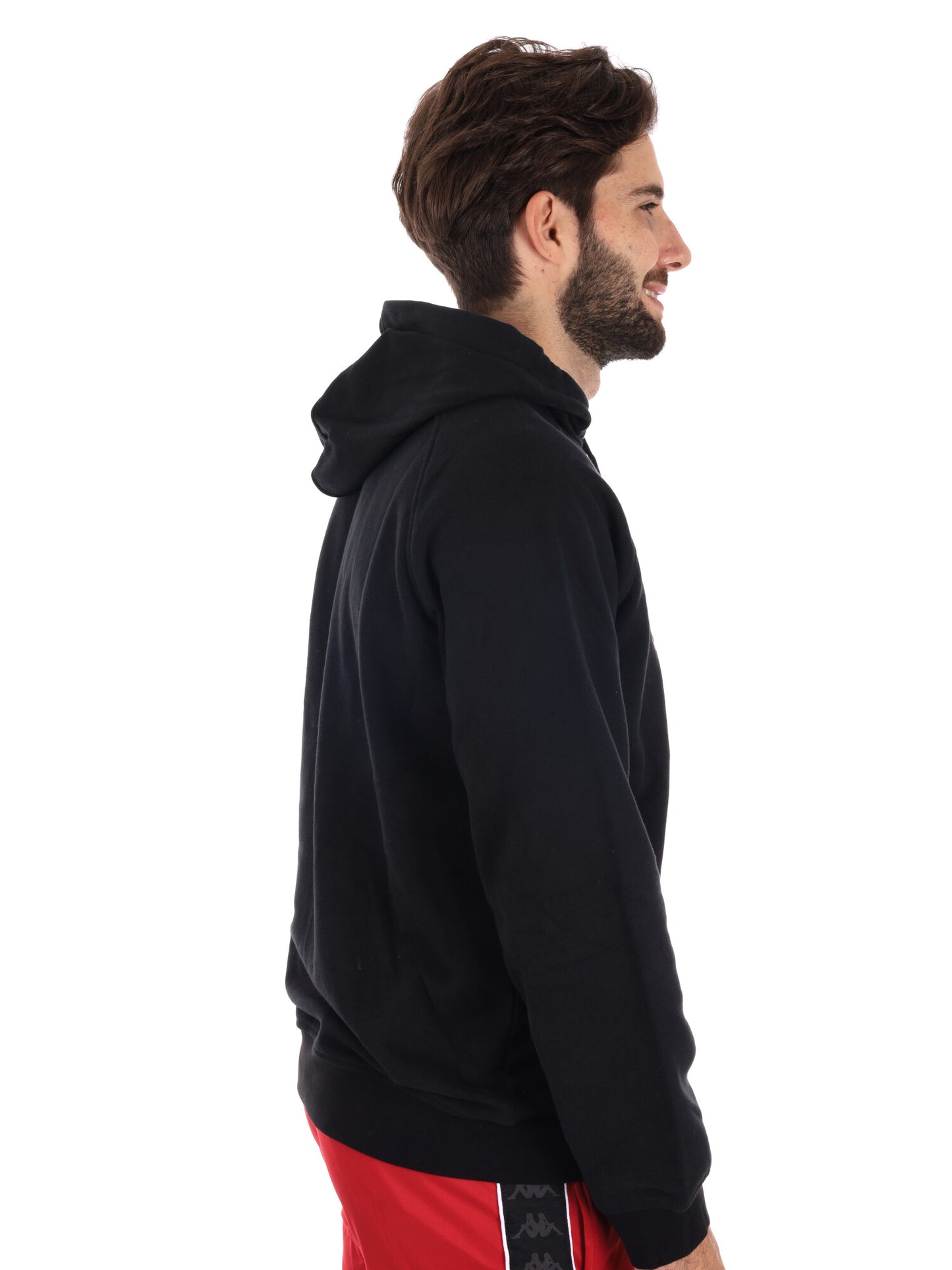 FELPA CAPPUCCIO KAPPA DA UOMO NERO