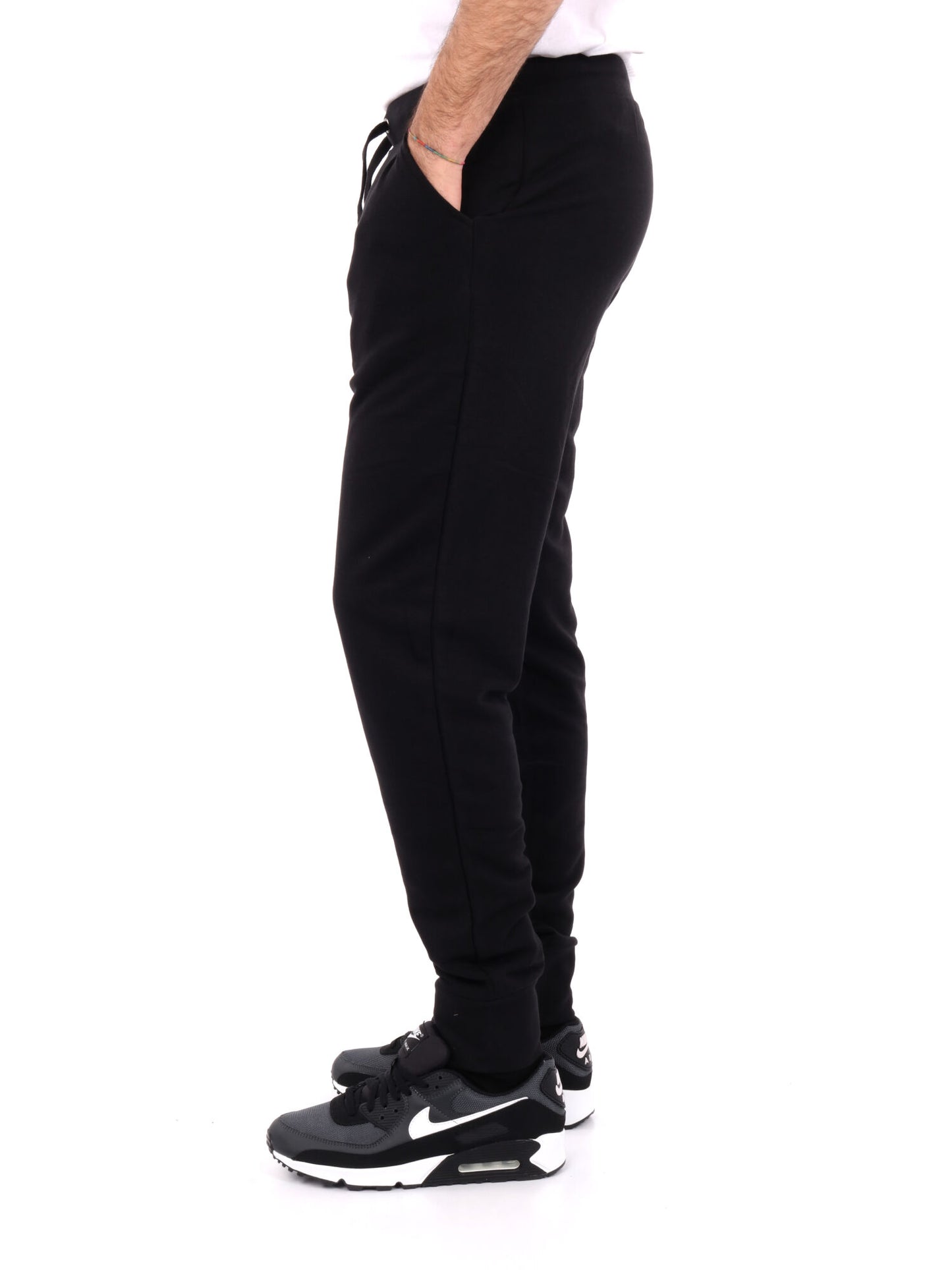 Pantalone Korpo Zanty Kappa da uomo in nero dalla vestibilità regolare