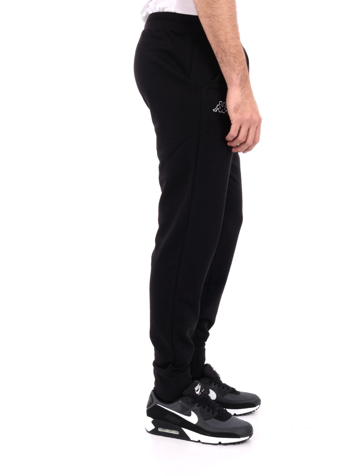 Pantalone Korpo Zanty Kappa da uomo in nero dalla vestibilità regolare