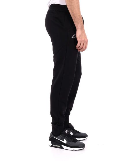 Pantalone Korpo Zanty Kappa da uomo in nero dalla vestibilità regolare