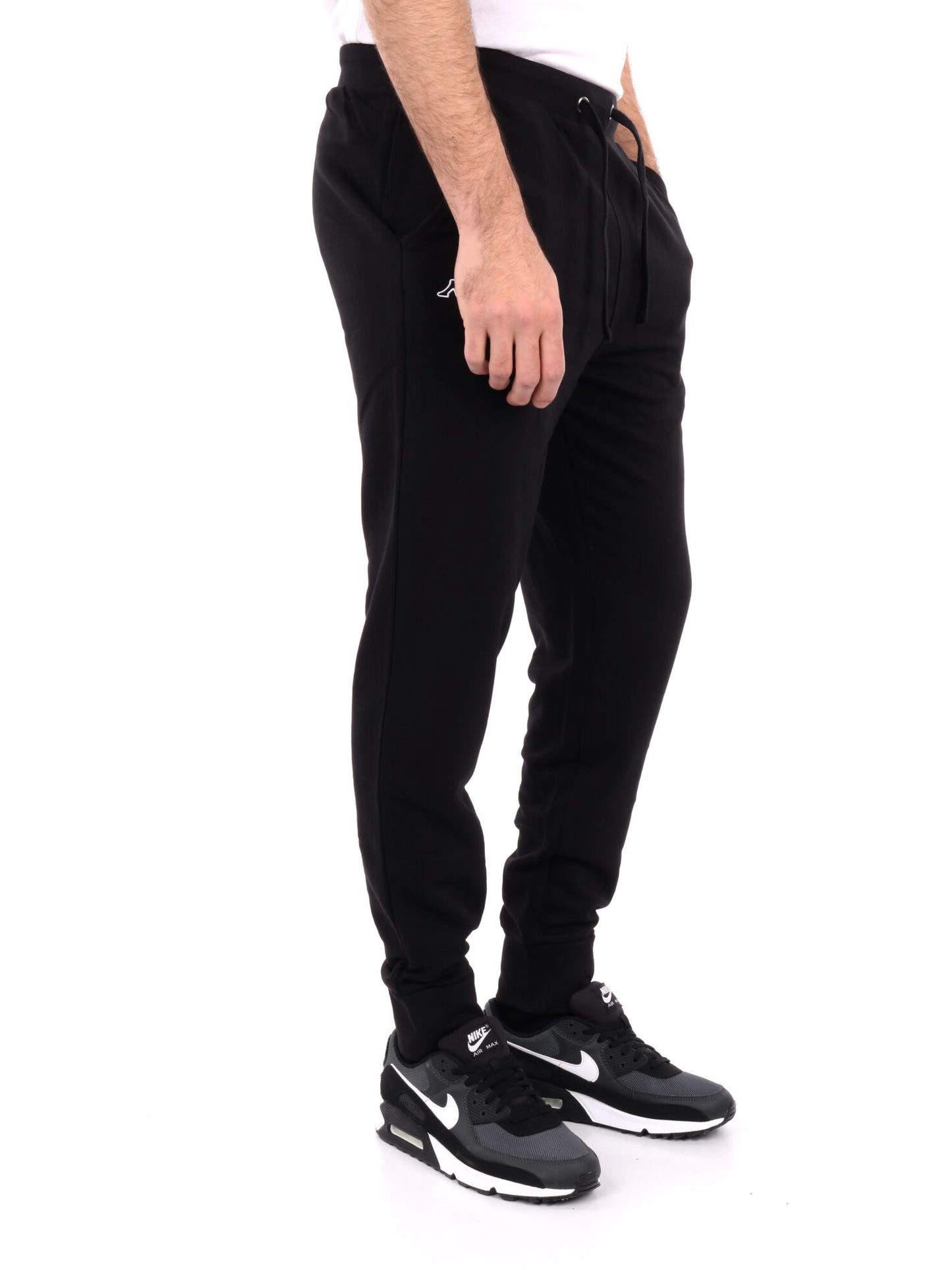 Pantalone Korpo Zanty Kappa da uomo in nero dalla vestibilità regolare