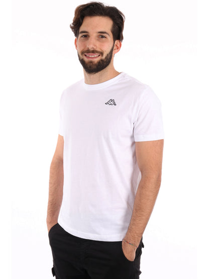 T-SHIRT KAPPA UOMO BIANCO