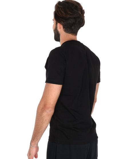 T-shirt Kappa Cafers slim fit da uomo nera con logo