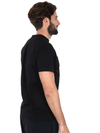 T-shirt Kappa Cafers slim fit da uomo nera con logo