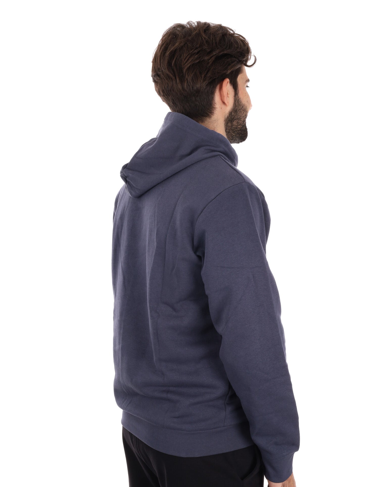 FELPA MAXI LOGO RICAMATO KAPPA DA UOMO ANTRACITE