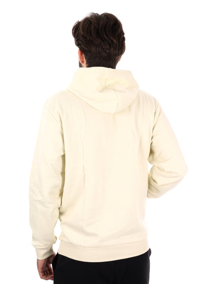 FELPA MAXI LOGO RICAMATO KAPPA DA UOMO PANNA