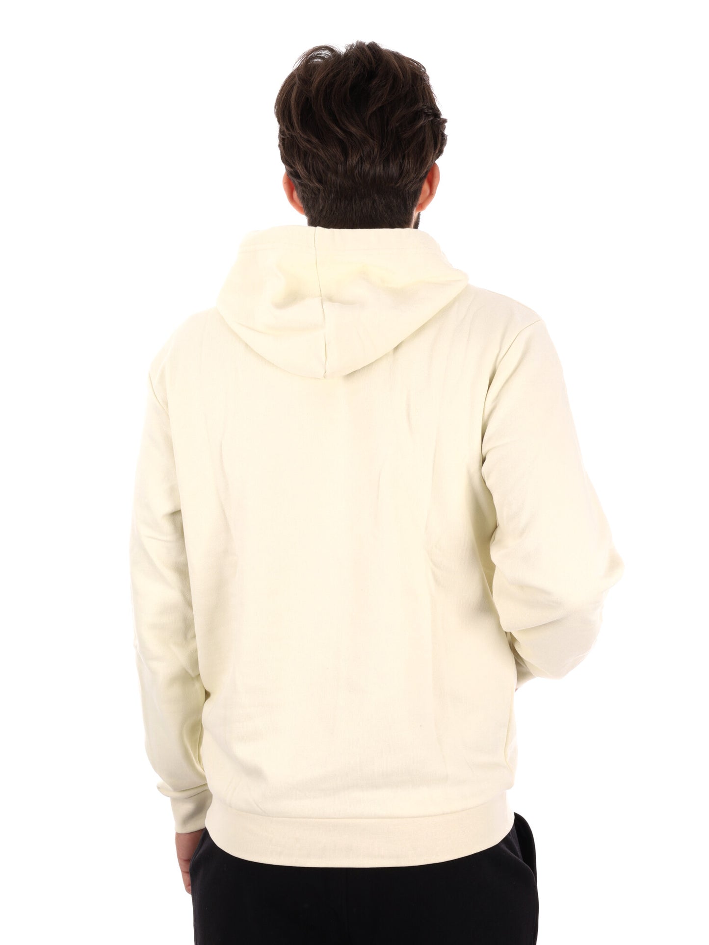 FELPA MAXI LOGO RICAMATO KAPPA DA UOMO PANNA