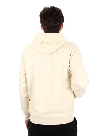 FELPA MAXI LOGO RICAMATO KAPPA DA UOMO PANNA