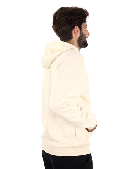 FELPA MAXI LOGO RICAMATO KAPPA DA UOMO PANNA