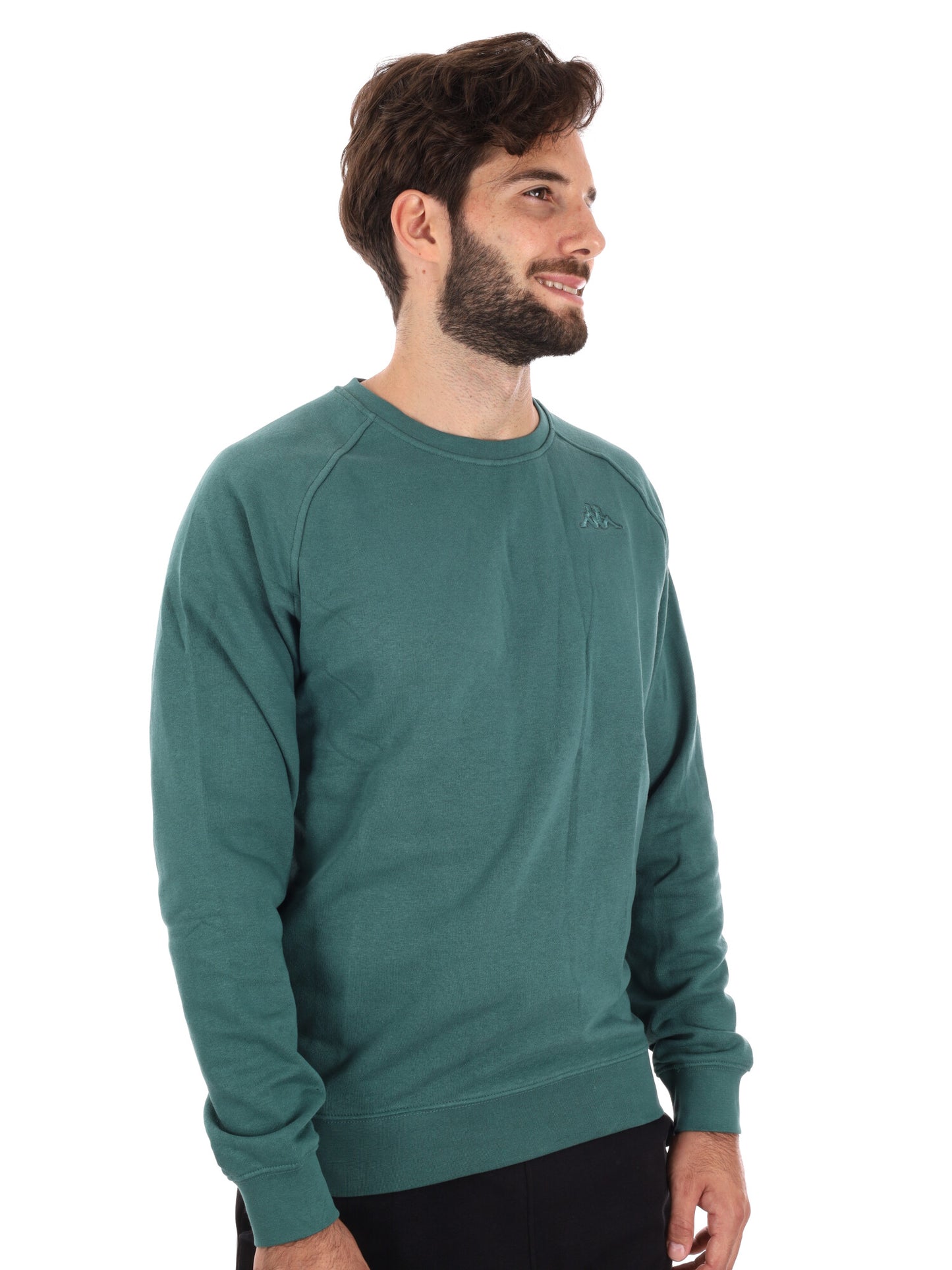 FELPA GIROCOLLO KAPPA DA UOMO VERDE