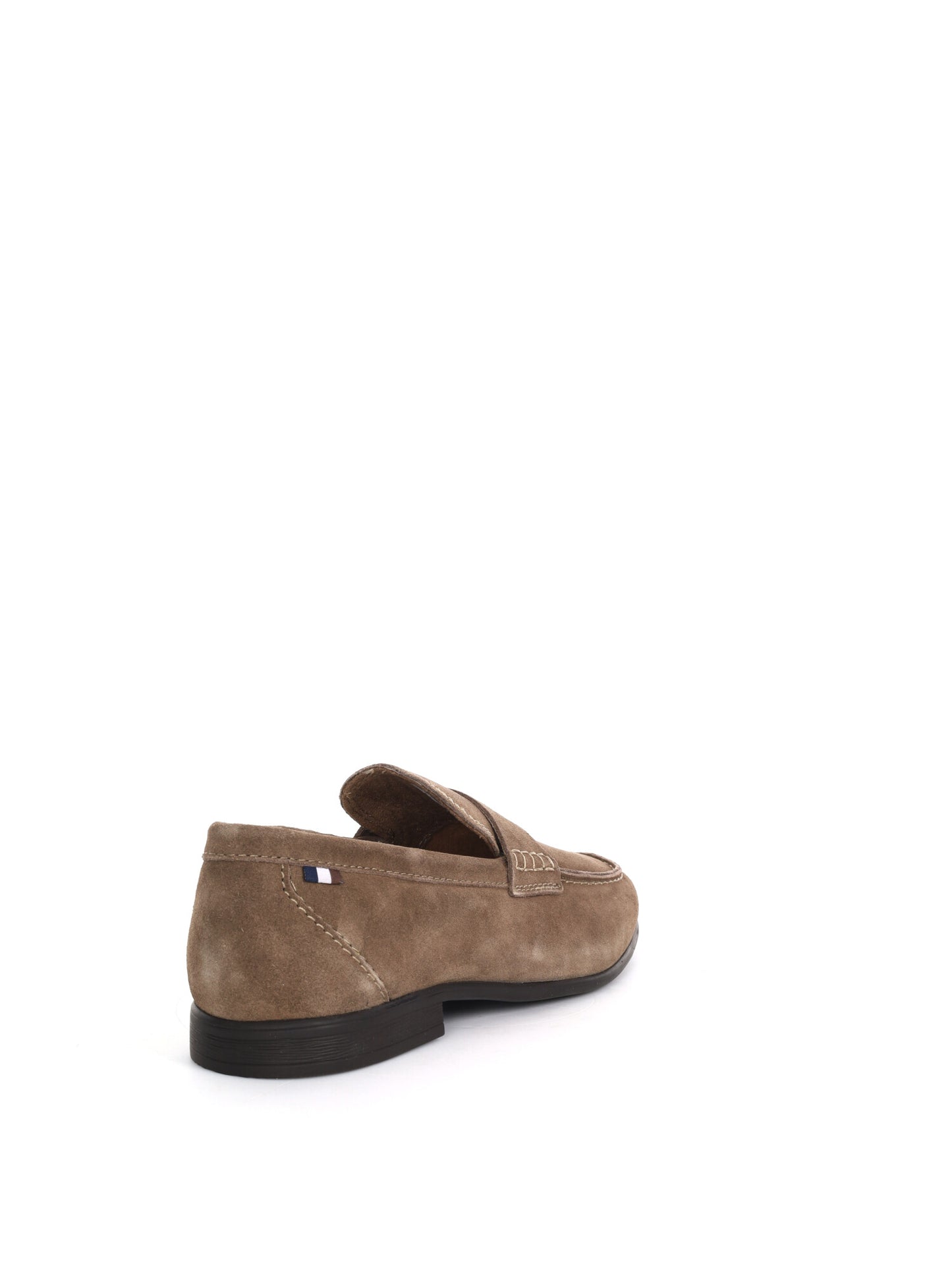 Bugatti Trip, mocassini slip-on da uomo in suede fango