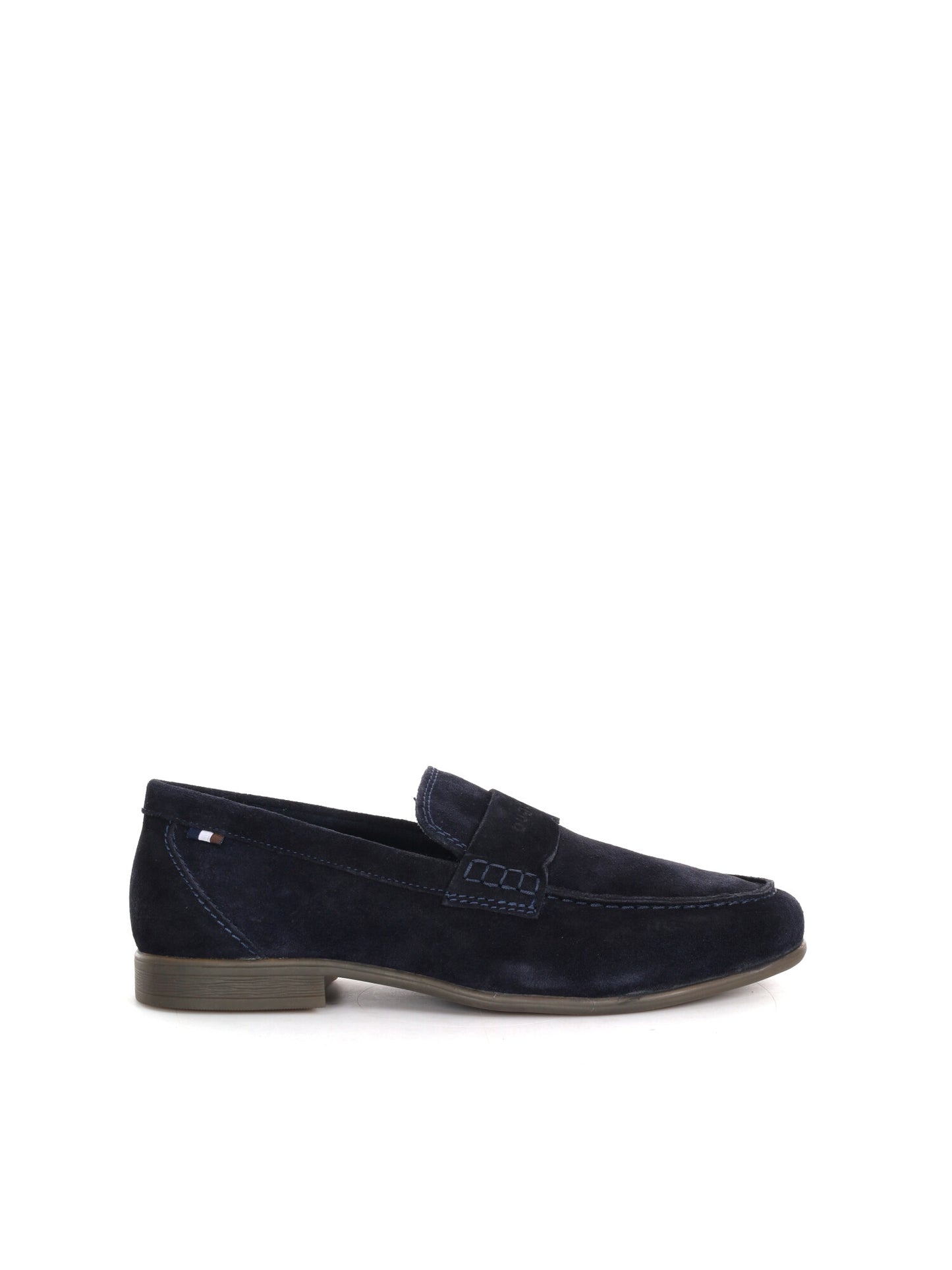 Bugatti Trip, mocassini slip-on in blu da uomo