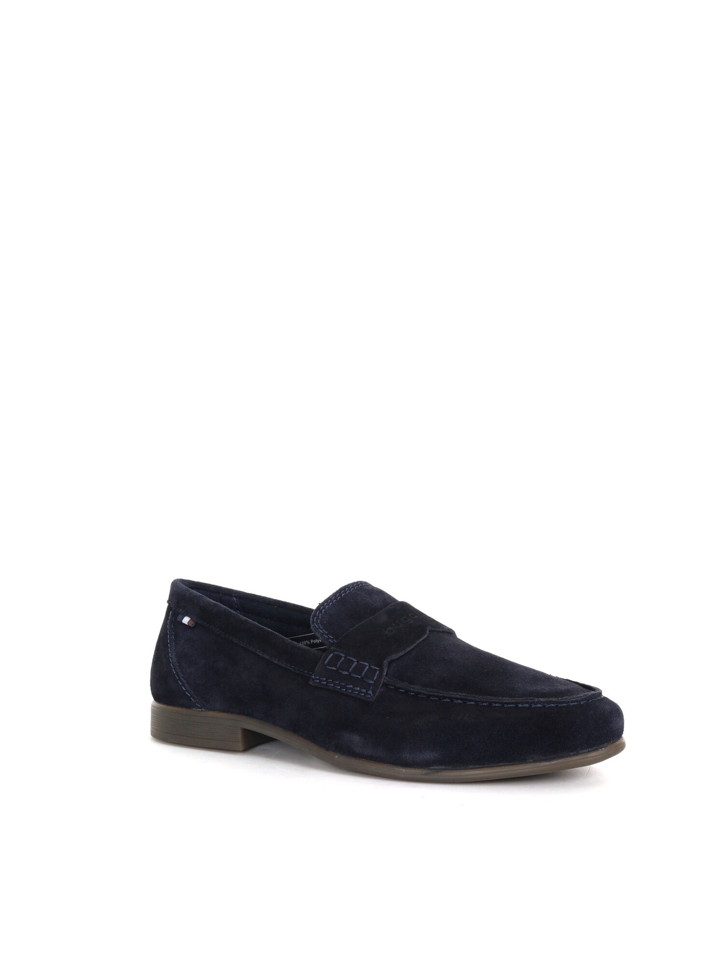 Bugatti Trip, mocassini slip-on in blu da uomo