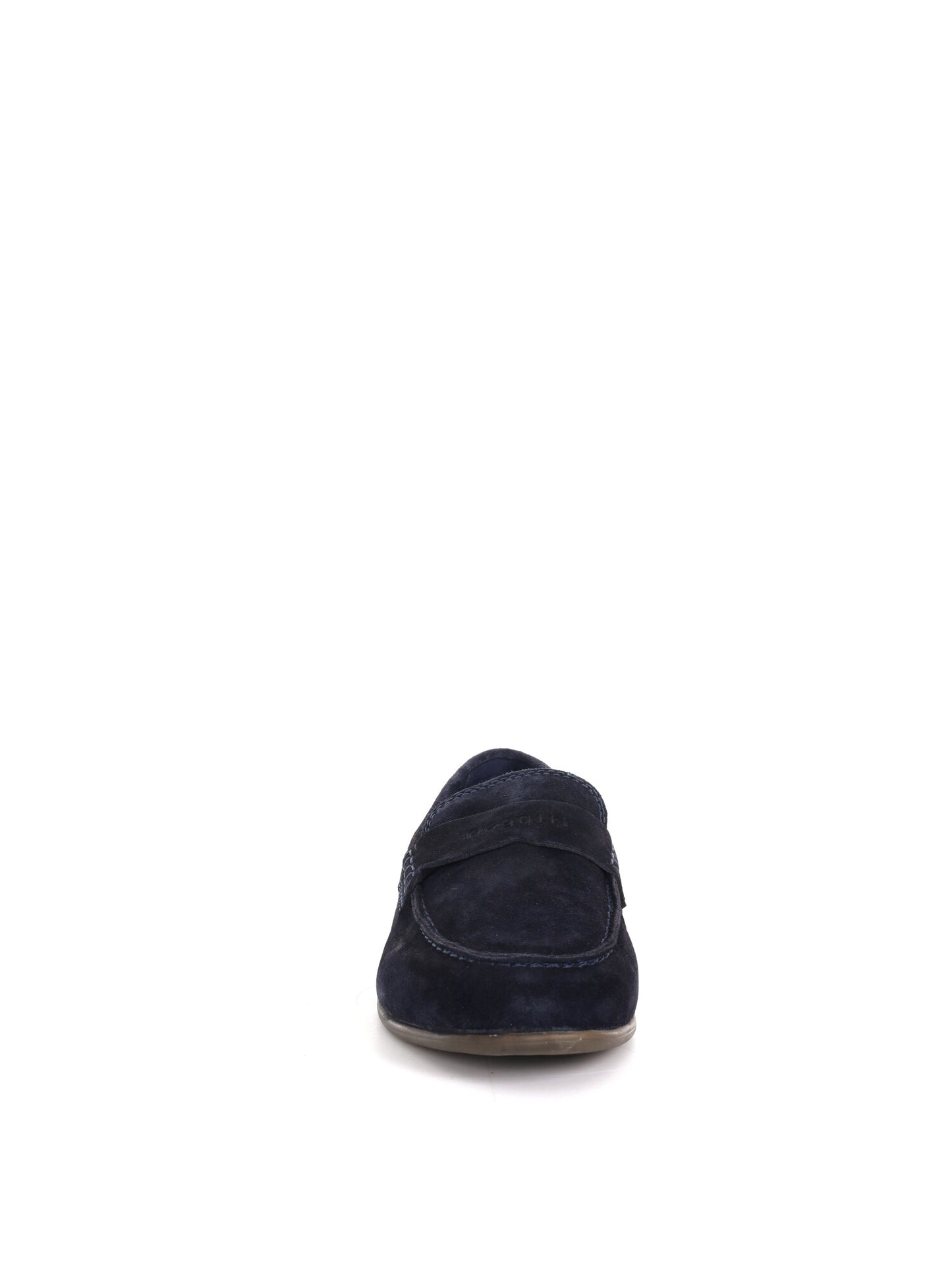 Bugatti Trip, mocassini slip-on in blu da uomo