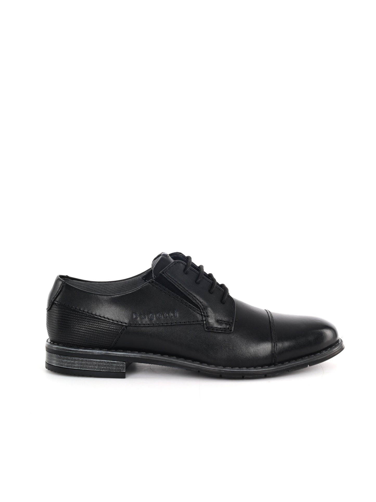 Bugatti Lerio Comfort, stringate derby da uomo nere in pelle