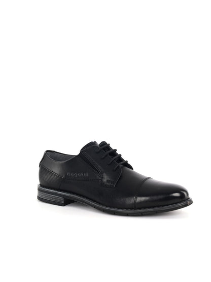 Bugatti Lerio Comfort, stringate derby da uomo nere in pelle