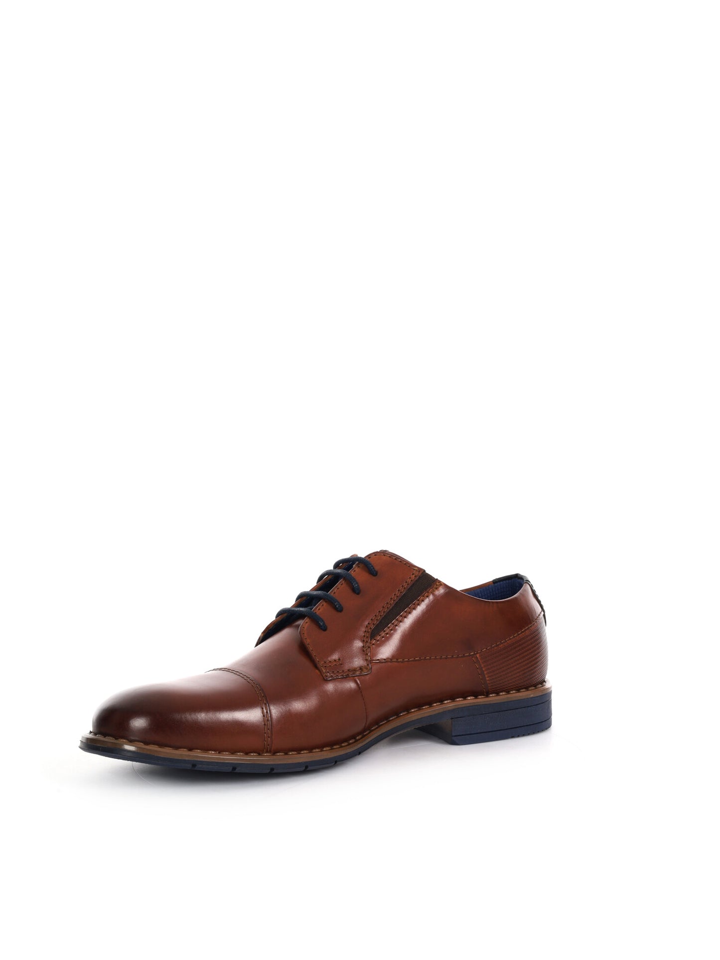 Bugatti Lerio Comfort, stringate uomo in pelle marrone cognac