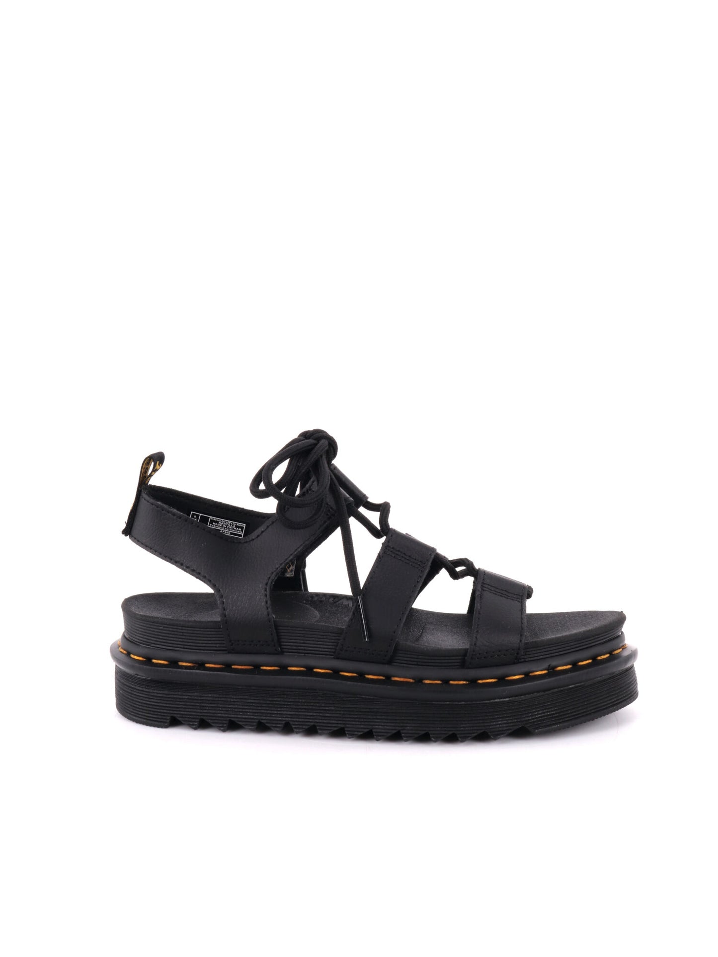 SANDALO NARTILLA DR MARTENS DA DONNA NERO