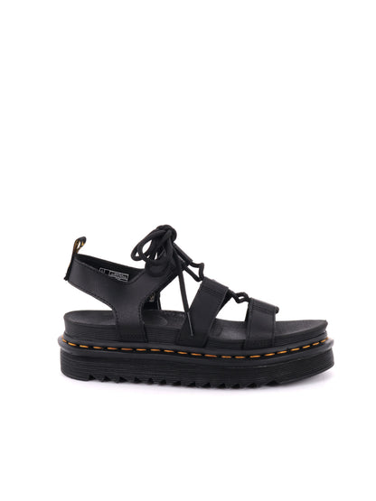 SANDALO NARTILLA DR MARTENS DA DONNA NERO