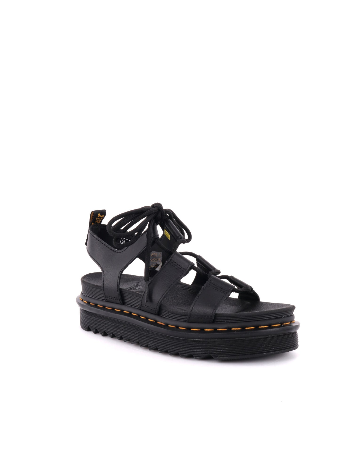 SANDALO NARTILLA DR MARTENS DA DONNA NERO