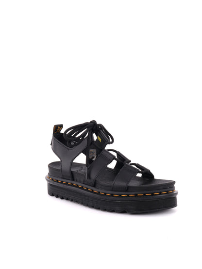 SANDALO NARTILLA DR MARTENS DA DONNA NERO