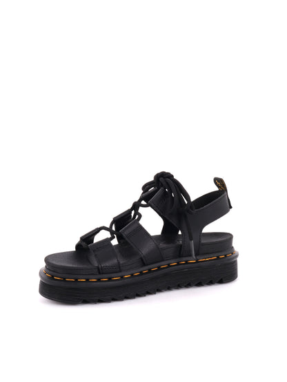 SANDALO NARTILLA DR MARTENS DA DONNA NERO