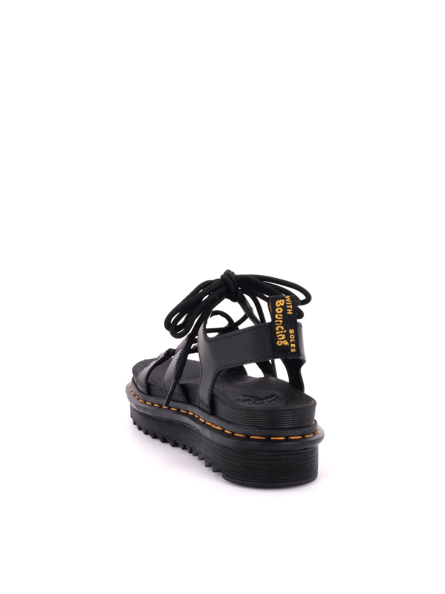 SANDALO NARTILLA DR MARTENS DA DONNA NERO