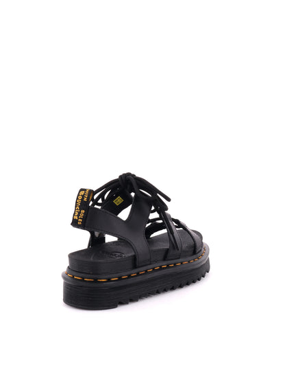 SANDALO NARTILLA DR MARTENS DA DONNA NERO