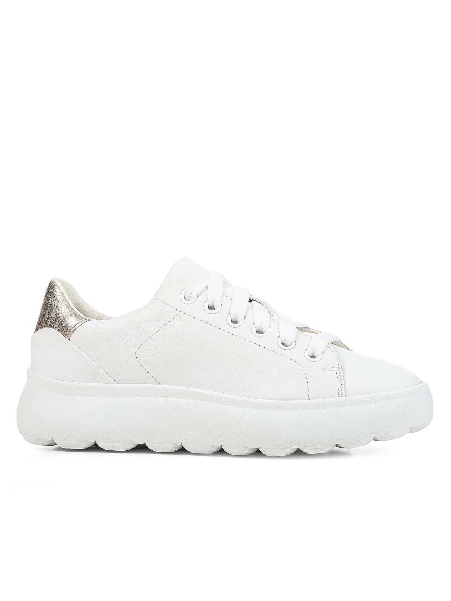 SNEAKERS GEOX SPHERICA EC4 DONNA BIANCO-ORO
