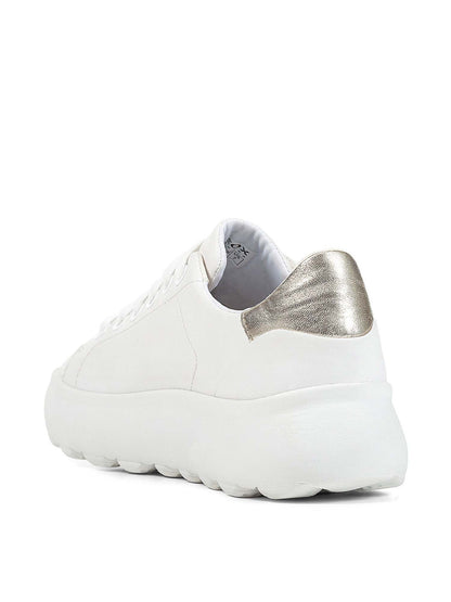 SNEAKERS GEOX SPHERICA EC4 DONNA BIANCO-ORO