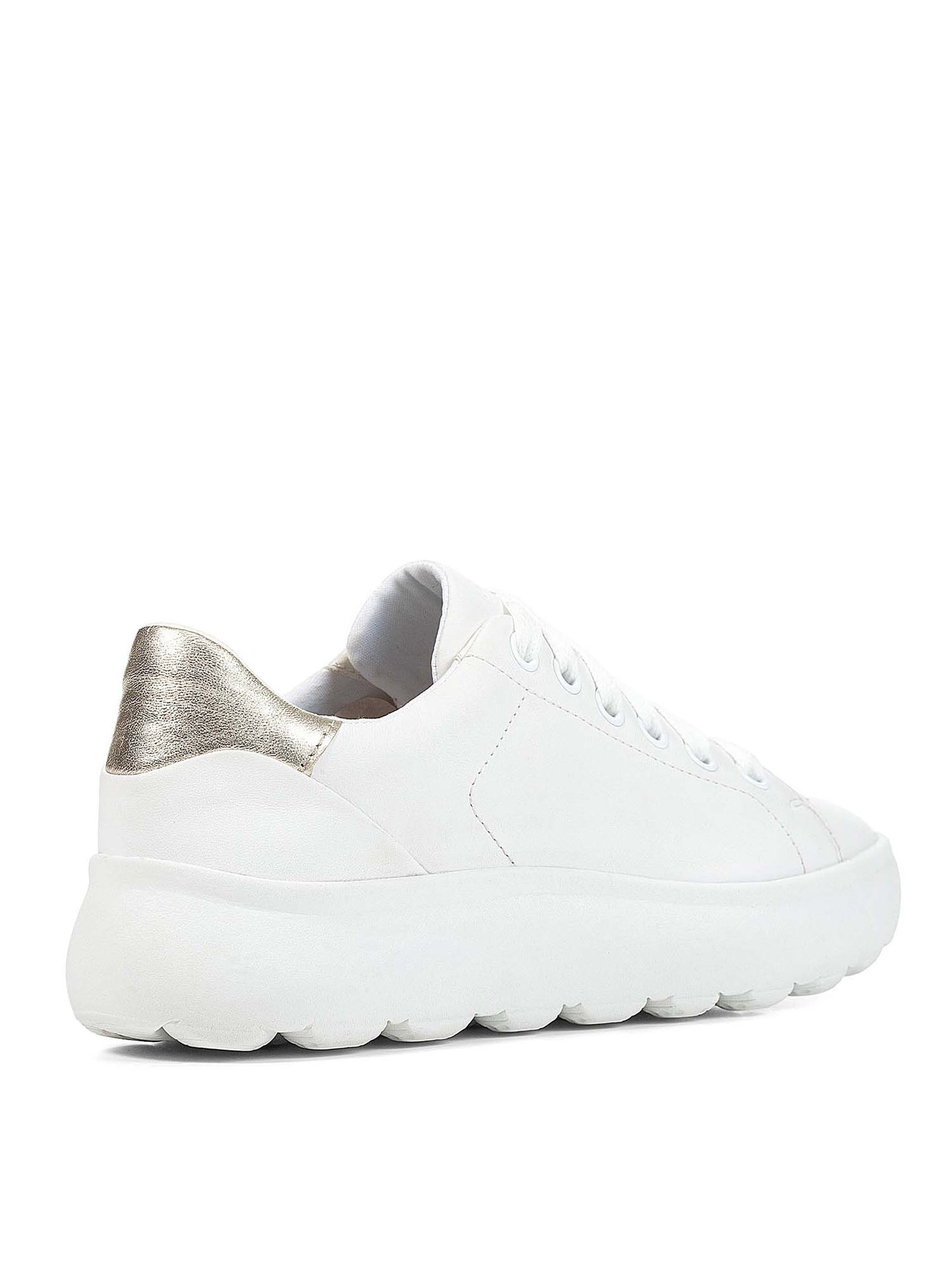 SNEAKERS GEOX SPHERICA EC4 DONNA BIANCO-ORO