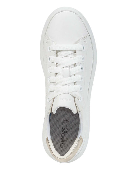 SNEAKERS GEOX SPHERICA EC4 DONNA BIANCO-ORO